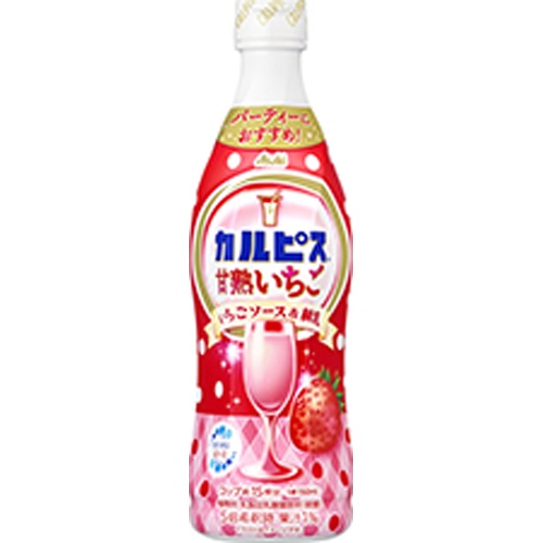 Calpis Sweet Ripe Strawberry 470ml [This Month's Special Sale Beverage]  Special Order 【Purchase Quantity: 12 units】