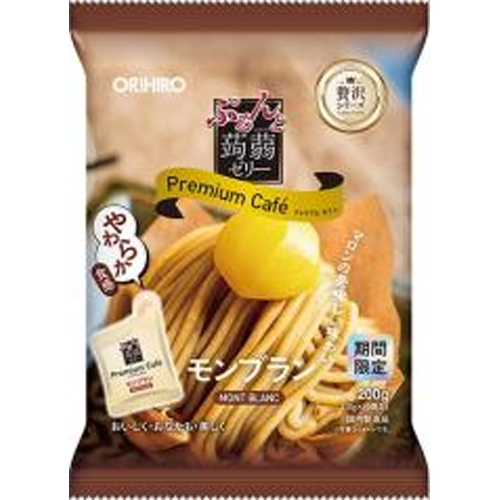 Orihiro Plandue Purunton Konjac Jelly Cafe Mont Blanc 10 Pieces 【Purchase Quantity 12 Pieces]