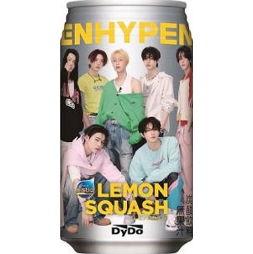 DyDo ENHYPEN Lemon Squash Can 350 Special Order Item 【Purchase Quantity 24 Cans】