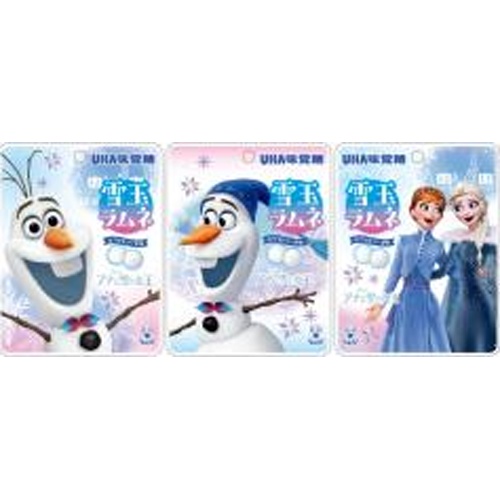 UHA Anna and the Snow Queen Snowball Ramune White Soda Ordered Item 【Purchase Quantity 72 pieces】