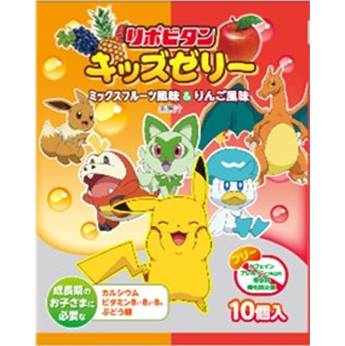 Taisho Lipovitan Kids Jelly M Fruits & Apple 【Purchase Quantity 8 Packs】