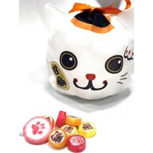 Kintaro Candy Maneki-neko Candy Pouch 15 Pieces + 2 Sticks  【Purchase Quantity: 20 Items】