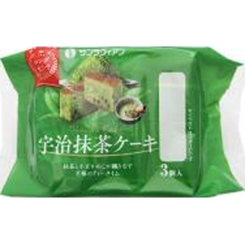Ash Food Entertainment Uji Matcha Cake 3 Pieces 【Purchased Quantity 12 Pieces】