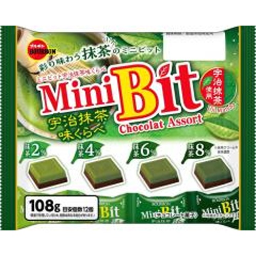 Bourbon Mini Bit Uji Matcha Flavor Comparison 108g Special Order Item 【Purchase Quantity 12 Pieces】