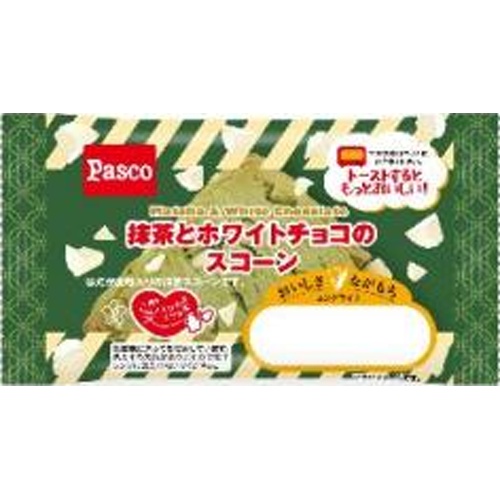 Pasco Matcha and White Chocolate Scone 1 Piece  【Purchase Quantity 20 Pieces]