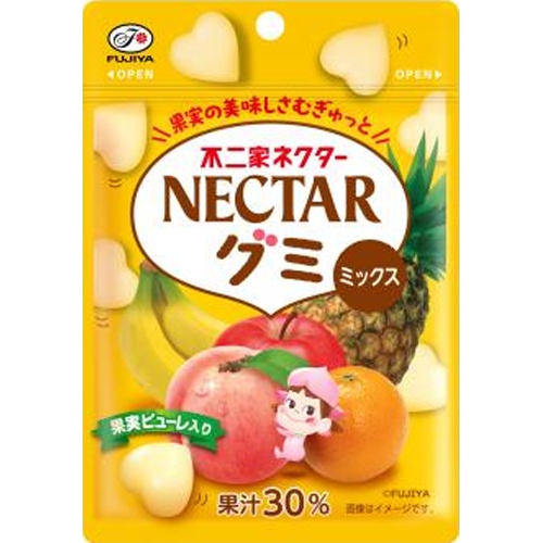 Fujiya Nectar Gummies (Mix) 48g  [Purchase Quantity: 10 Pieces] [Limited Quantity]