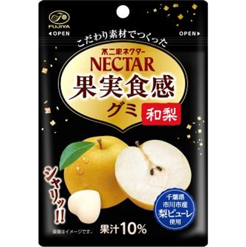Fujiya Nectar Fruit Texture Gummies (Japanese Pear) 48g Special Order Item [Purchase Quantity 120 Pieces] [Limited Quantity]