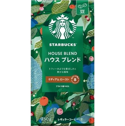 Starbucks House Blend Beans 250g Special Order Item 【Purchase Quantity 6 Packs】
