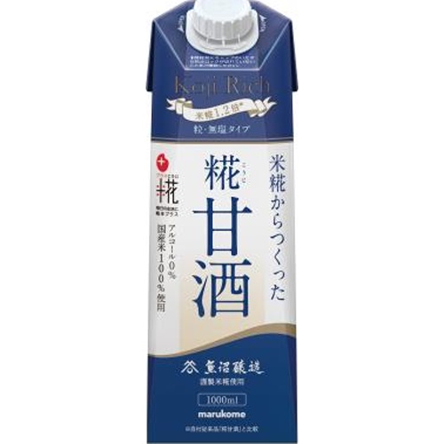Marukome Plus Koji Koji Amazake LL Koji Rich Grain 1L Special Order Item 【Purchase Quantity 6 Units】