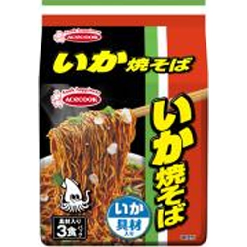 Ace Squid Yakisoba with Ingredients 3-Pack 【New Product Released on 3/17】 Special Order Item 【Purchase Quantity 27 Units]