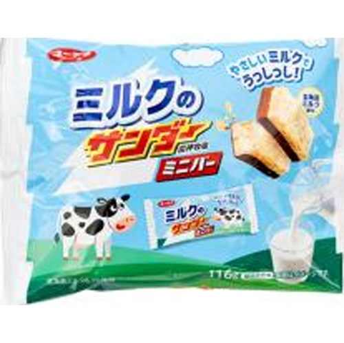 Yuraku Milk Thunder Mini Bar 116g  【Purchase Quantity 12 Pieces】