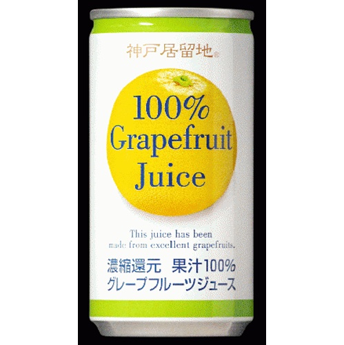 Kobe Settlement 100% Grapefruit Can 185g  Special Order Item [Purchase Quantity: 30]