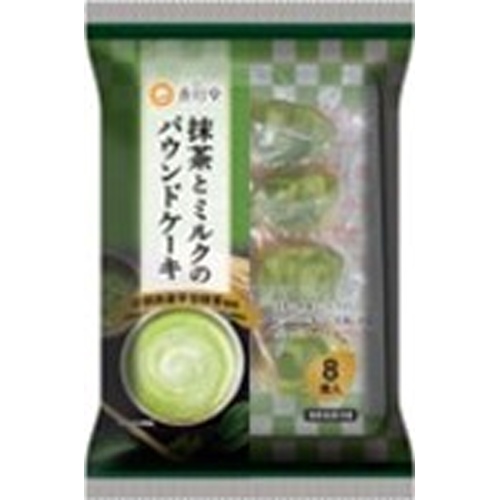 Kozukado Matcha and Milk Pound Cake 8 Pieces [Purchase Quantity: 8]