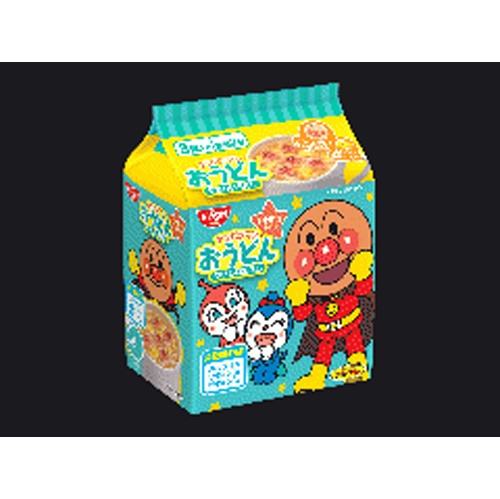 Nissin Anpanman Udon Gentle Broth 3-Pack  【Purchase Quantity: 9 Pieces】