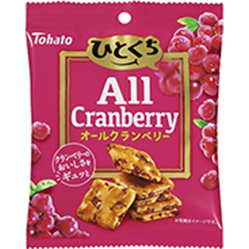 Tohato Bite-Sized All Cranberry 41g Special Order Item 【Purchase Quantity 24 Pieces】