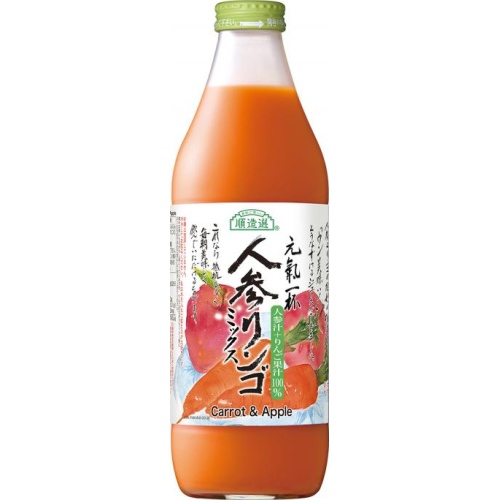 Marukai Junzo Select Carrot Apple Mix Bottle 1000ml - Special Order Item [Purchase Quantity: 6]