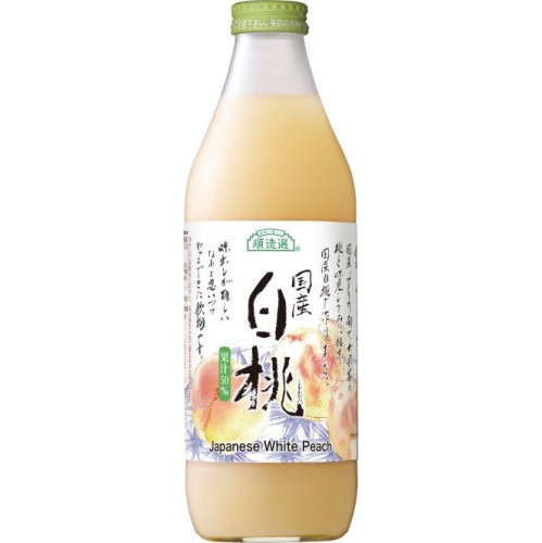 Marukai Junzo Selected Domestic White Peach Bottle 1000ml Special Order Item [Purchase Quantity 6]