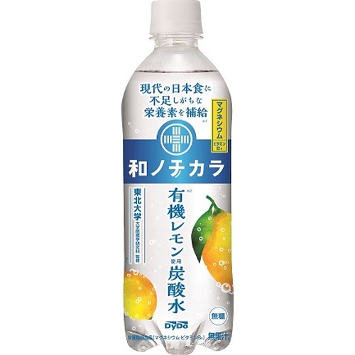 Dydo Wa no Chikara Organic Lemon Carbonated Water P500 【This Month's Special Sale Beverage】 Special Order Item 【Purchase Quantity 24 Units]