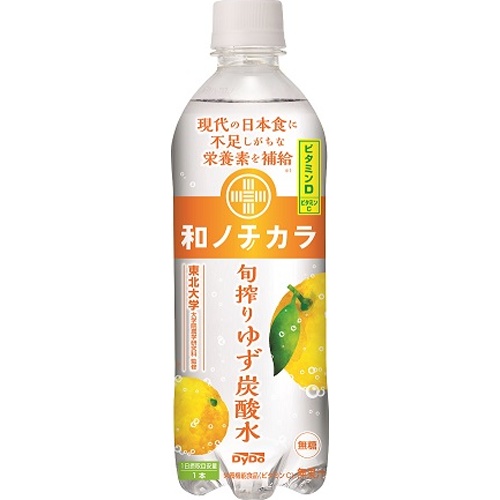 Daito Wanochikara Seasonal Yuzu Sparkling Water P 500ml 【This Month's Special Sale Beverage】 Special Order Item 【Purchase Quantity 24 Units]
