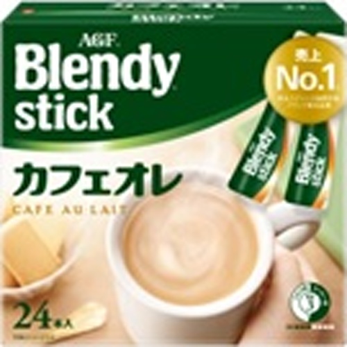 Blendy Stick Cafe Au Lait 24 Sticks [New Product Released on 3/3] [This Month's Special Sale Beverage] Special Order Product [Purchase Quantity: 6 Units]