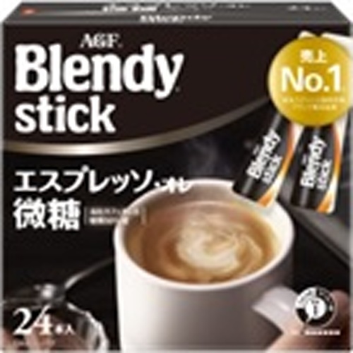 Blendy Stick Espresso Cafe au Lait Low Sugar 24 Sticks [New Product Released on 3/3] [This Month's Sale on Beverages] Special Order Item [Purchase Quantity 6]