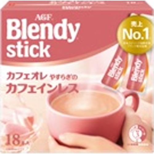 Blendy Stick Decaffeinated 18 Sticks [New Product Released 3/3] [This Month's Special Sale Beverage]  Special Order Item [Purchase Quantity 6 Units]