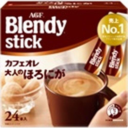 Blendy Stick Adult Bittersweet 24 Sticks [New Product Released on 3/3] [This Month's Sale of Specialty Beverages] Special Order Item [Purchase Quantity 6]