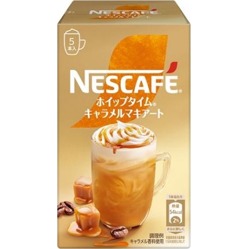 Nescafe Whip Time Caramel Macchiato 5P [New Product Release 3/1] [This Month's Special Sale Beverage] Special Order Item [Purchase Quantity 24]
