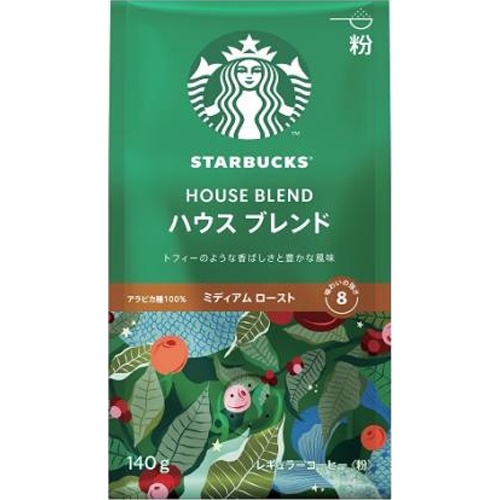 Starbucks House Blend Powder 140g 【New Product Released on 3/1】  【Purchase Quantity: 6