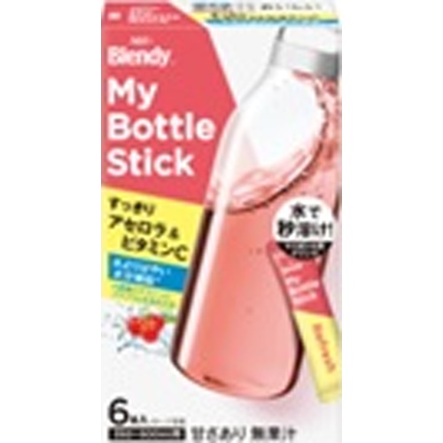 Blendy My Bottle Acerola & Vitamin C 6 Bottles [New Product Released on 3/3] [This Month's Special Sale Beverage] Special Order Item [Purchase Quantity: 24 Units]