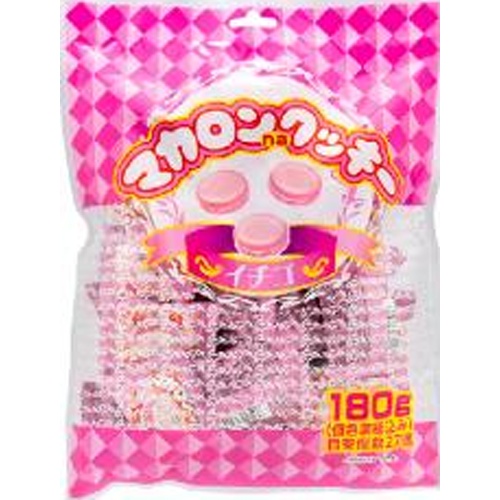 Yaokin Macaron Cookie Strawberry 180g Bag  [Purchase Quantity 1]
