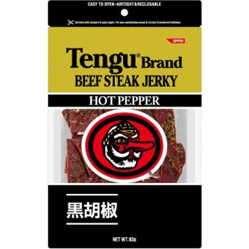 Tengu Beef Steak Jerky Hot 93g Special Order Item [Purchase Quantity 24 Pieces]