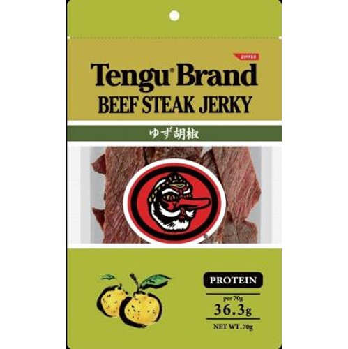Tengu Beef Steak Jerky Yuzu Pepper Flavor 70g Special Order Item [Purchase Quantity 24]