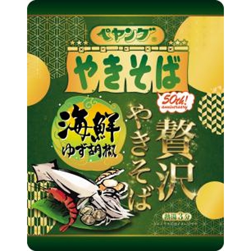 Peyoung Deluxe Seafood Yaki Soba with Yuzu Pepper 【New Product Released on 3/3】 Special Order Item 【Purchase Quantity 36 Pieces]