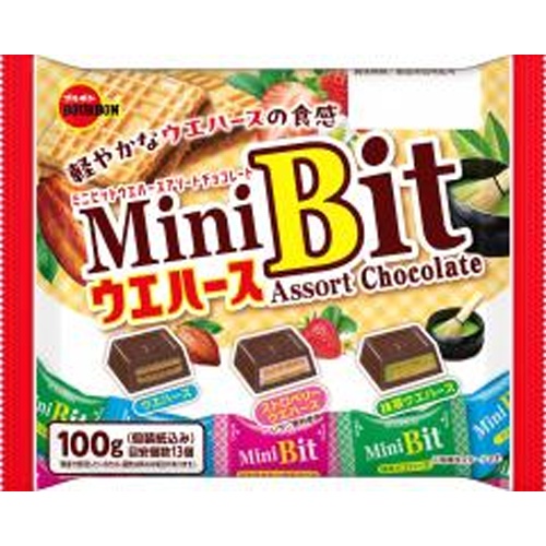 Bourbon Mini Bit Wafers Assortment 100g [New Product Released on 3/4] Special Order Item [Purchase Quantity: 24]