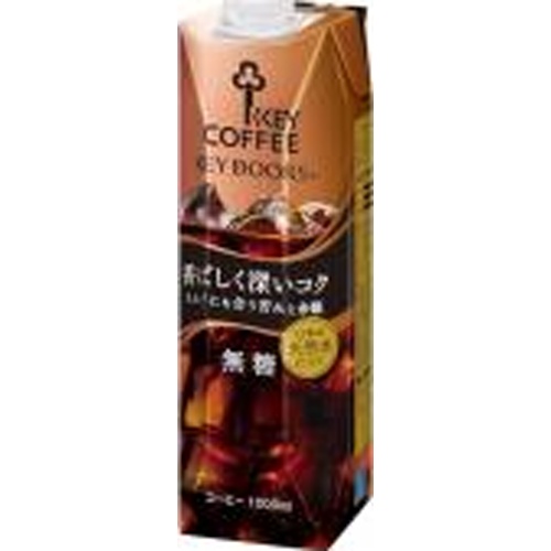 Key Liquid Coffee Deep Flavor Unsweetened 1L [New Product Released on 3/1]  Special Order Item [Purchase Quantity 6]