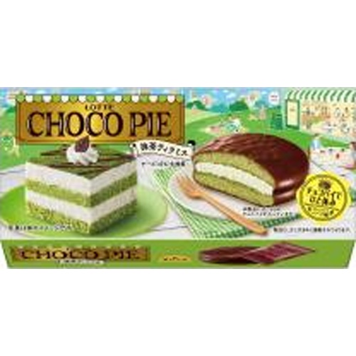 Lotte Choco Pie Matcha Tiramisu 6 Pieces [New Product Released on 3/18]  [Minimum Purchase Quantity 5]