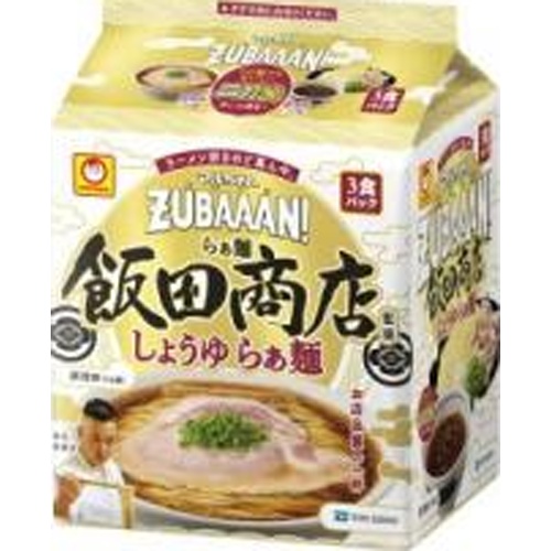 Maruchan Zubaan Iida Shoten Soy Sauce 3P [New Product Release on 3/10] [Purchase Quantity 9]