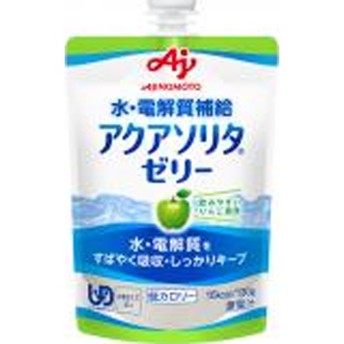 Aji no Moto Aqua Solita Jelly Apple Flavor 130g 【New Product Released on 3/19】 Special Order Item 【Purchase Quantity 24 Units]