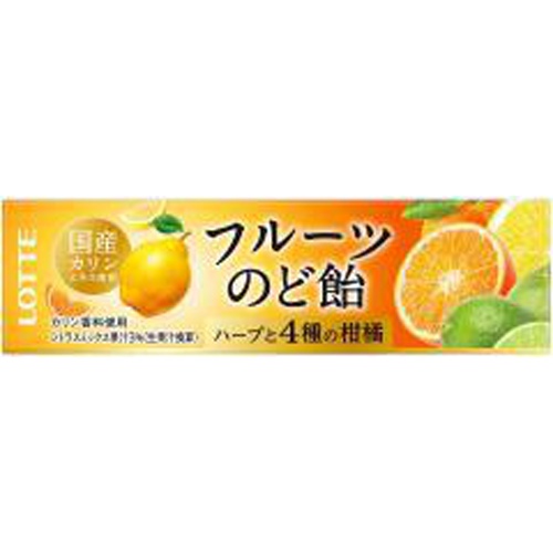 Lotte Fruit Throat Candy 11 Pieces  【Purchase Quantity 10 Packs】
