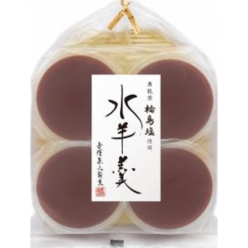 Kanazawa Kenroku Wajima Salted Mizu Yokan 4 Pieces [New Product Released 4/1]  Mail Order Item [Purchase Quantity 12 Pieces]