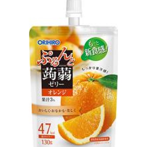 Olihiro Purun Konjac Jelly Standing Orange Flavor [New Product 3/3 Release] Mail Order Item 【Purchase Quantity: 48 pieces】