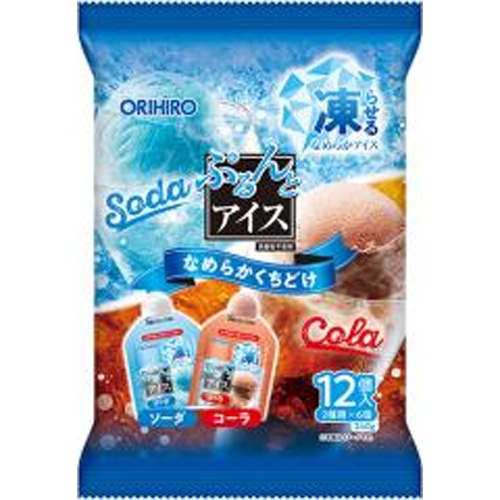 Orihiro Prandue Pudding Ice Soda + Cola 12 Pieces [New Product Release on 3/3] Special Order Item [Purchase Quantity: 12 Pieces]