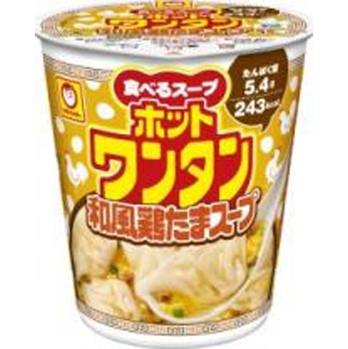 Maru-chan Hot Wonton Japanese Style Chicken Tamago 【New Product Released on 3/17】  【Purchase Quantity 12 Units
