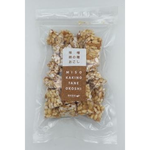 Shinohara Miso Persimmon Seed Puffed Snack 120g [New Product Released 3/18]  Special Order [Pack of 12]