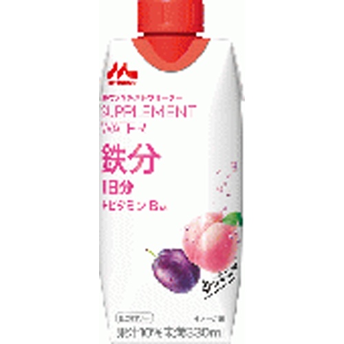 Morinaga Supplement Water Iron Scented Peach Water 330ml 【New Product Released on 5/6】 Special Order Item 【Purchase Quantity 12 Units]