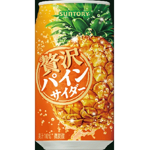 Suntory Luxurious Pine Cider Can 350ml [New Product Released on 3/18] [This Month's Special Sale Beverage] Special Order Item [Purchase Quantity 24 Cans]