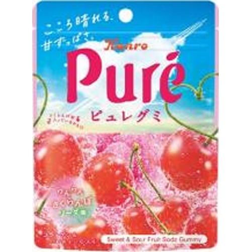 Kanro Pure Gummy Summer Cherry Soda 52g [New Product Released on 3/31] [Purchase Quantity: 6 pieces]