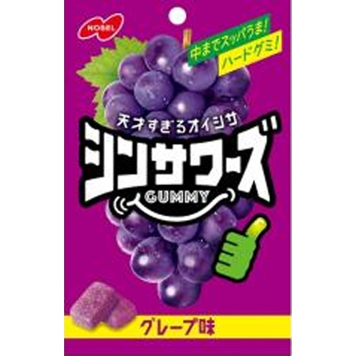 Nobel Shin Sours Gummy Grape Flavor 50g [New Product Released 3/31]  [Purchase Quantity 6 Pieces]