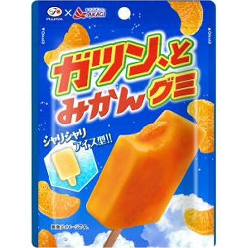Fujiya Gatsun, Mikan Gummy 53g 【New Product Released on 4/1】  【Purchase Quantity 10 Pieces】【Limited Quantity】